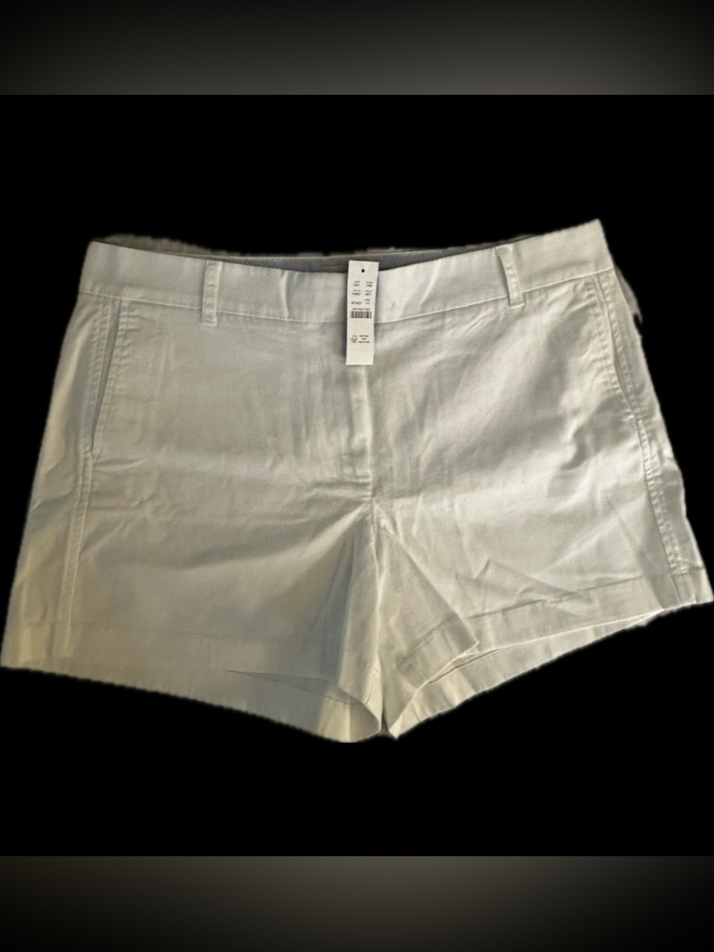 J. Crew 4” White Chino Women's Shorts. Size 14. NWT. H5806